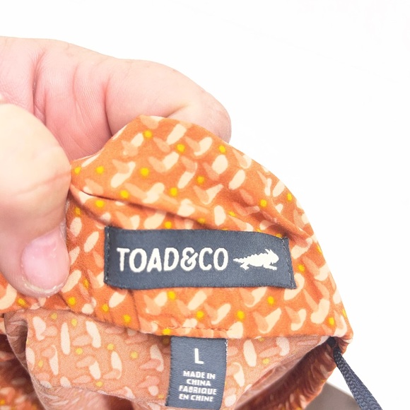 Toad&Co Warm Orange Patterned Maxi Skirt - Picture 4 of 4